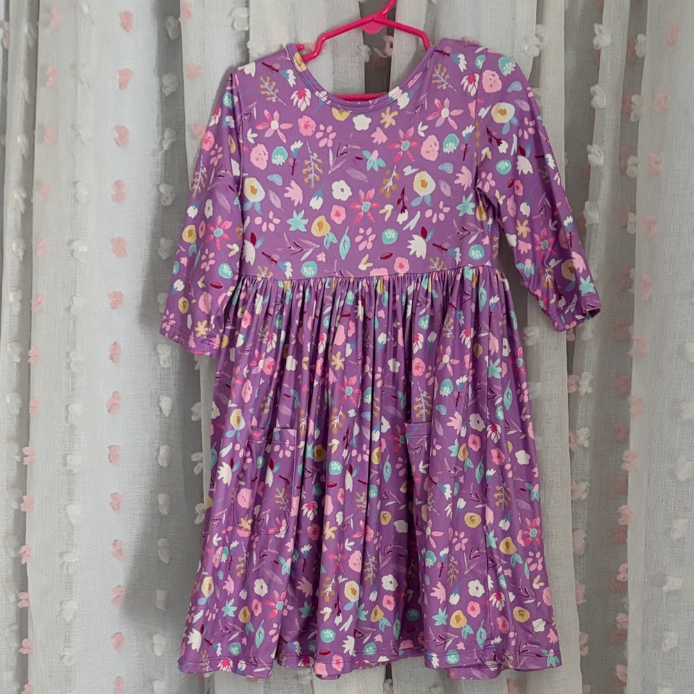 Floral Purple Dress size 5/6